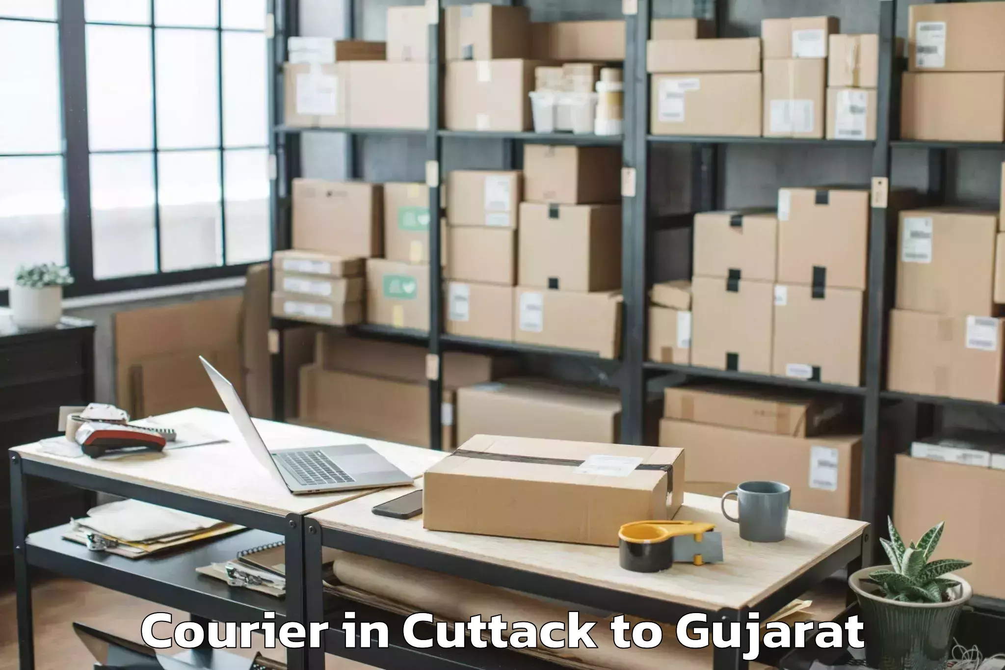 Easy Cuttack to Vadali Courier Booking